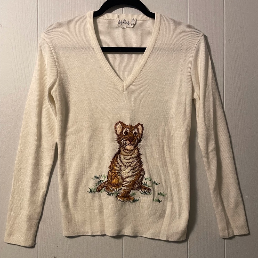 Vintage Lilly Dache Tiger Sweater